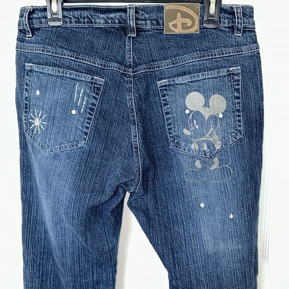 Disney Women's Dark Blue Straight Leg Jeans - Picture 5 of 16